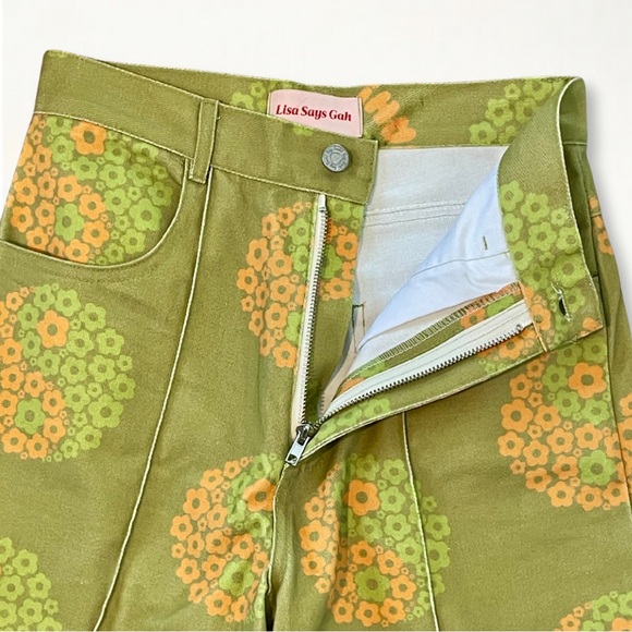 Lisa Says Gah UO Exclusive Printed Robyn Jean Colorful Flower Power Ying Yang - Picture 6 of 13